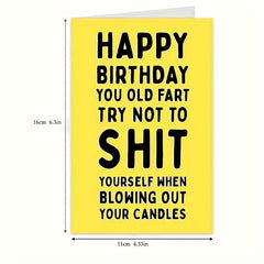 Funny Happy Birthday Card Year Old Anniversary Card