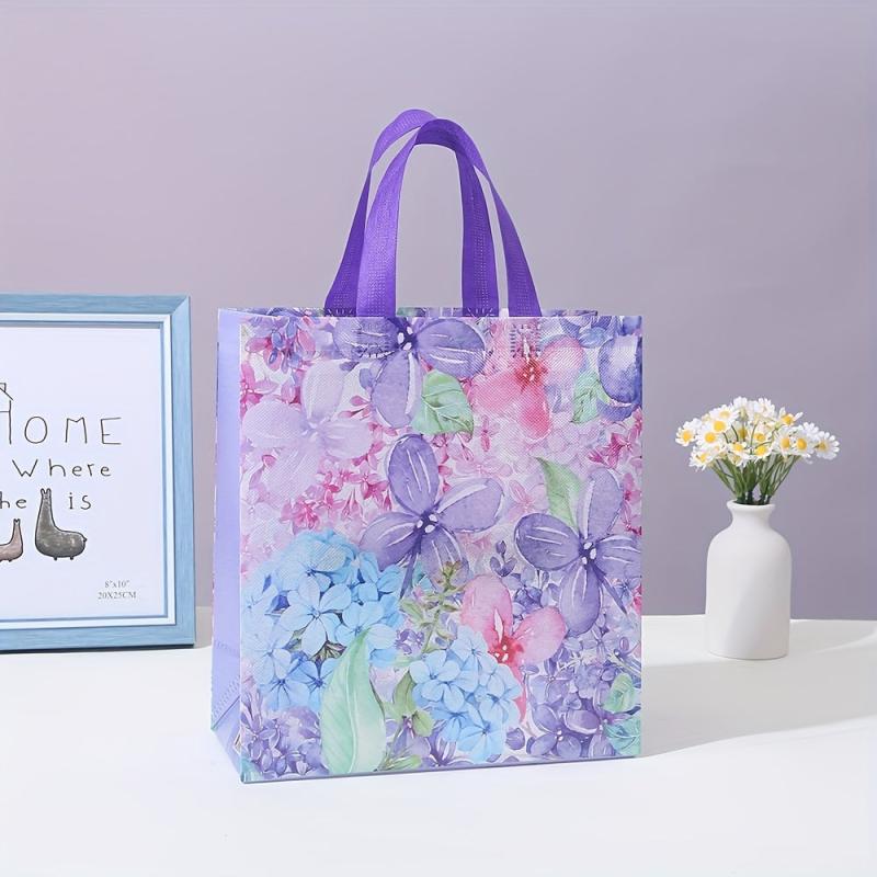 4pcs Mix Flower Goodie Bags Fabric Candy Biscuit Cookie Bags