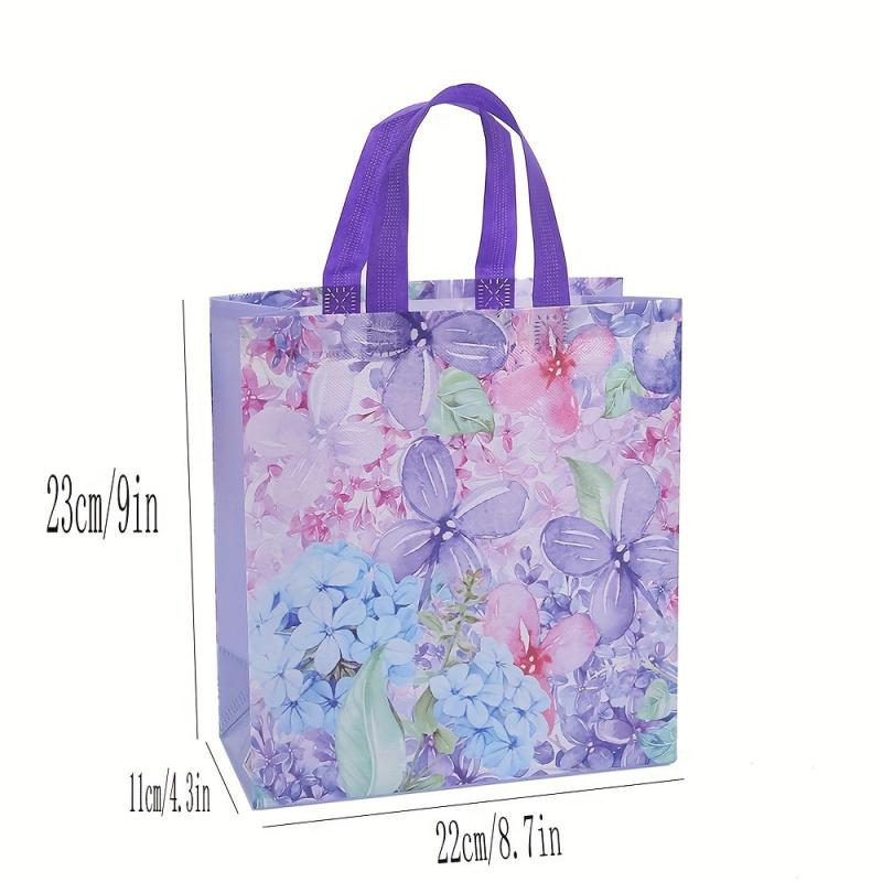 4pcs Mix Flower Goodie Bags Fabric Candy Biscuit Cookie Bags