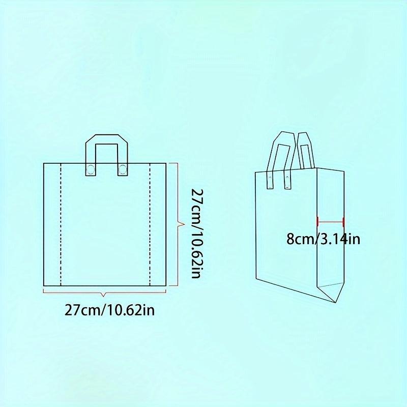5pcs Golden Transparent Grid Bag Christmas Party Gift Bag