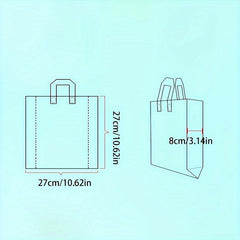 5pcs Golden Transparent Grid Bag Christmas Party Gift Bag