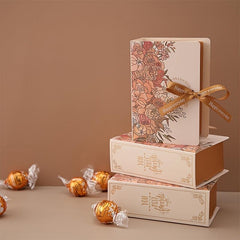 Book Shape Wedding Guest Candy Chocolate Packaging Boxes