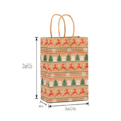 6pcs Christmas Gift Bags With Handles 21 15 8 3 5 9 3 1inch