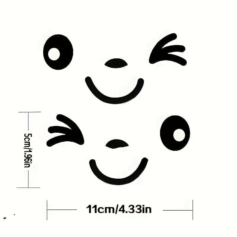 Smiling Face Waterproof Car Stickers 3D Reflective Decals For SUV Truck