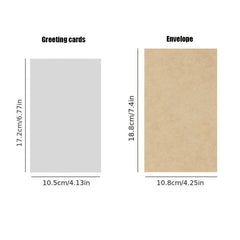 4pcs Christmas Card Individually Wrapped Christmas Greeting Card Navidad