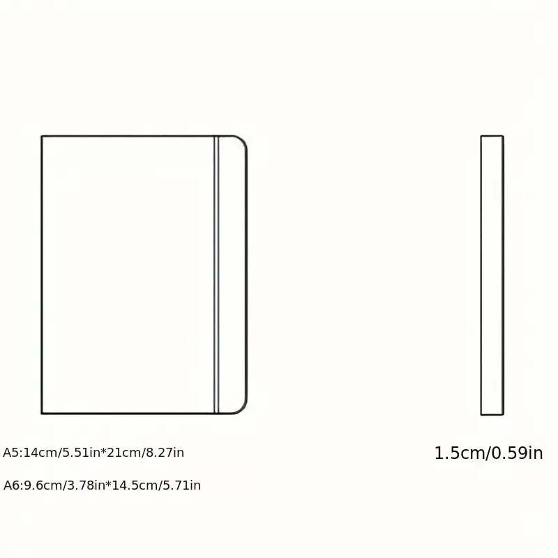 A5 A6 Business Strap Notebook Student Stationery Notepad Account Book