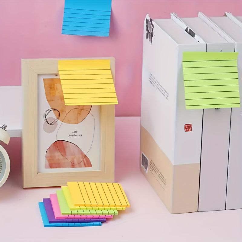 200 sheets Colorful Line Sticky Notes for Students & Office Workers