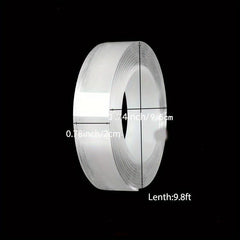 Heavy Duty Double Sided Tape - Reusable Traceless and Strong