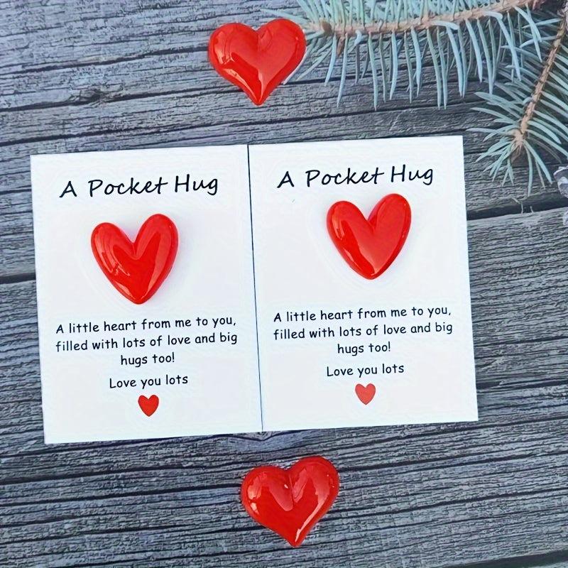 Pocket Hug Poem Card Isolation Gift Resin Animal Decoration Encouraging Greeting