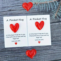 Pocket Hug Poem Card Isolation Gift Resin Animal Decoration Encouraging Greeting