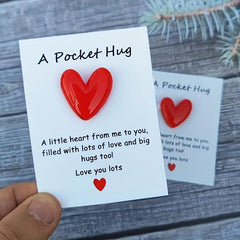 Pocket Hug Poem Card Isolation Gift Resin Animal Decoration Encouraging Greeting