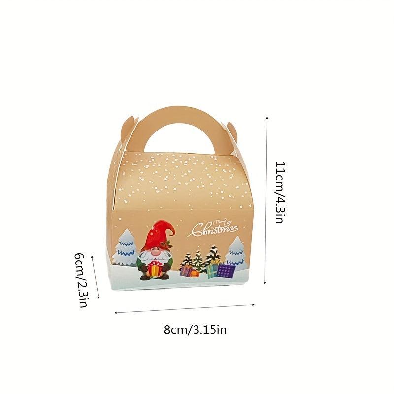 12pcs Christmas Candy Box Dessert Box Christmas Chocolate Box