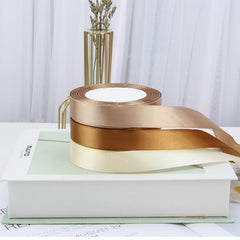 3 Rolls 22m Ribbon Gift Wrapping Ribbon Bouquet Packaging Satin Ribbon