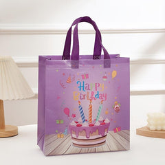 4pcs Birthday Tote Gift Bags Handles Shopping Totes Holiday Party Kids Favor