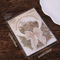 Retro Flower Sticker DIY Decoration Scrapbooking Album Craft Supplies
