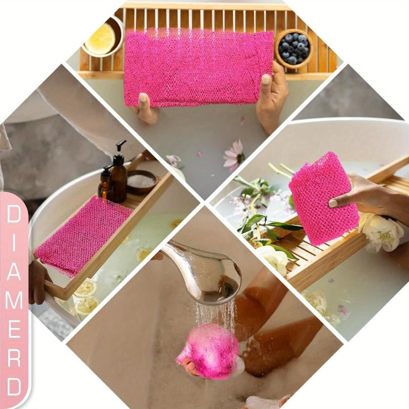 African Mesh Exfoliating Back Bath Scrub Washcloth