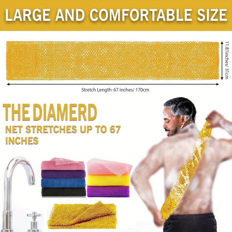 African Mesh Exfoliating Back Bath Scrub Washcloth
