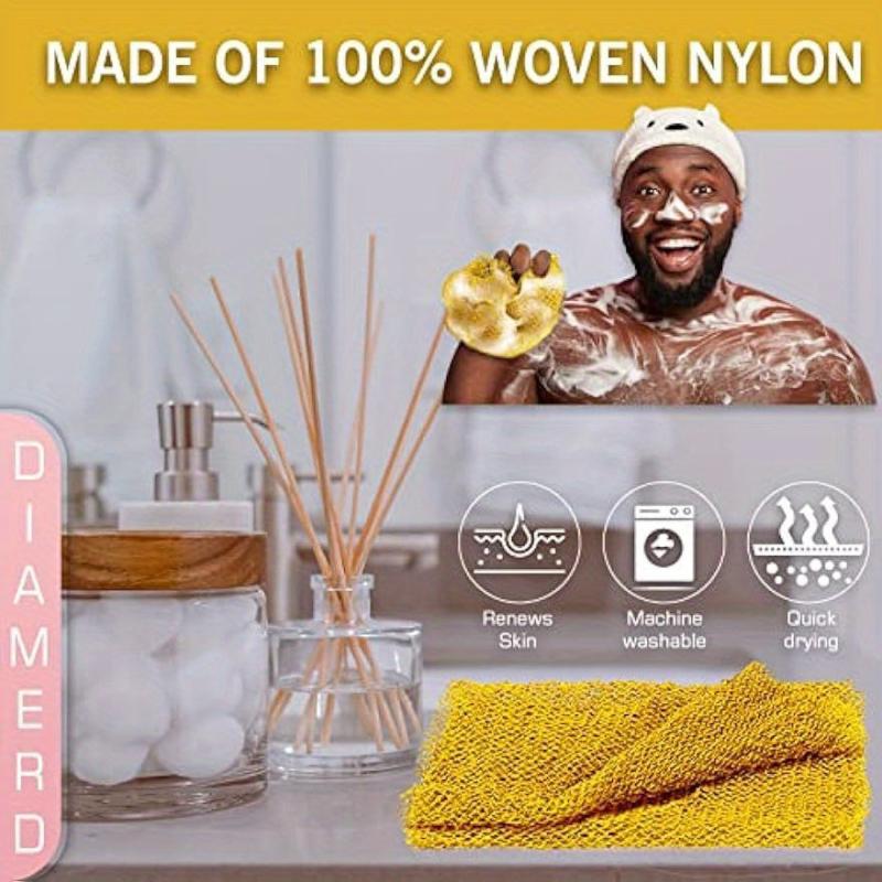 African Mesh Exfoliating Back Bath Scrub Washcloth