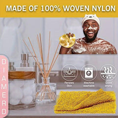African Mesh Exfoliating Back Bath Scrub Washcloth