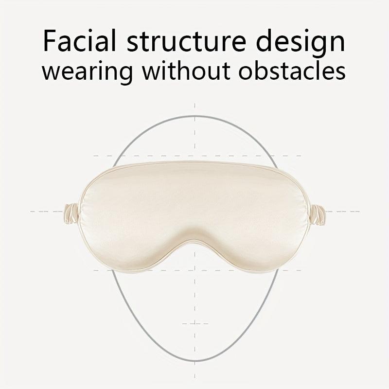 Soft Silk Blackout Sleep Eye Mask for Night Sleeping and Travel
