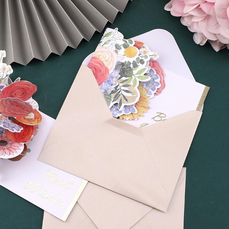 3D Pop up Bouquet Greeting Card - Gift For Women Bosses And Friends