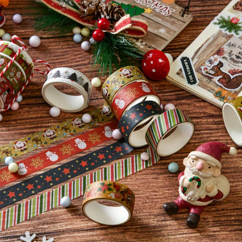 6pcs Christmas Washi Tape DIY Hand Account Sticker Christmas Decoration Tape