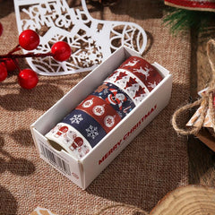 6pcs Christmas Washi Tape DIY Hand Account Sticker Christmas Decoration Tape