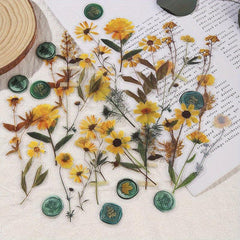 Retro Flower Plant Sticker DIY Decoration Scrapbook Photo Album Craft Supplies