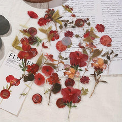 Retro Flower Plant Sticker DIY Decoration Scrapbook Photo Album Craft Supplies