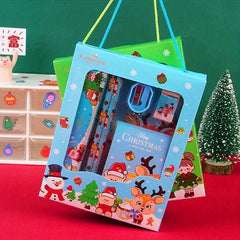 6pcs Christmas Stationery Set School Rewards Supplies Kit Navidad Decorations