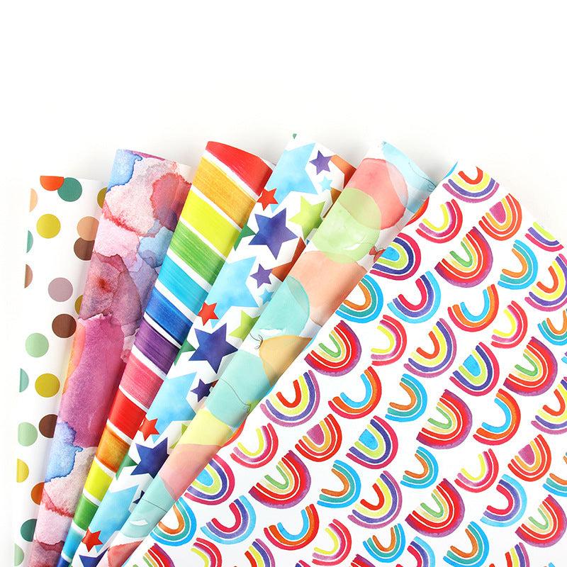 Colorful Cartoon Birthday Gift Wrapping Paper Roll - 3m