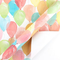 Colorful Cartoon Birthday Gift Wrapping Paper Roll - 3m