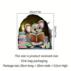 3D Animal Mouse Hole Wall Sticker - Home Decoration Room Decor