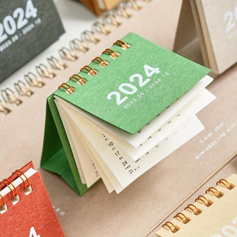 4pcs Mini Desk Calendar Small Desk Calendar Portable Desktop Calendar