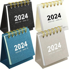 4pcs Mini Desk Calendar Small Desk Calendar Portable Desktop Calendar