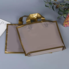 5pcs Gray PVC Satchel Gift Bag 29 X 24