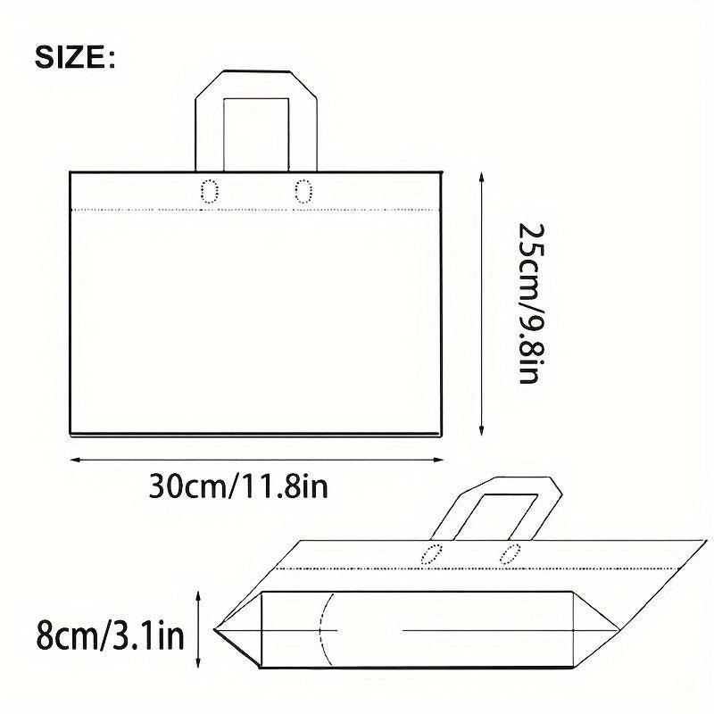 5pcs Gray PVC Satchel Gift Bag 29 X 24