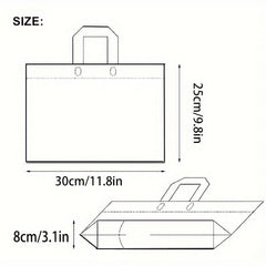 5pcs Gray PVC Satchel Gift Bag 29 X 24