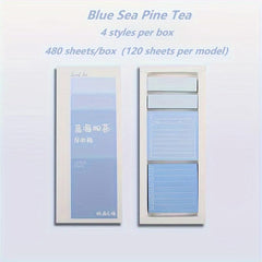 480 Sheets Gradient Self-adhesive Notebooks for School Office Use