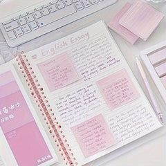 480 Sheets Gradient Self-adhesive Notebooks for School Office Use