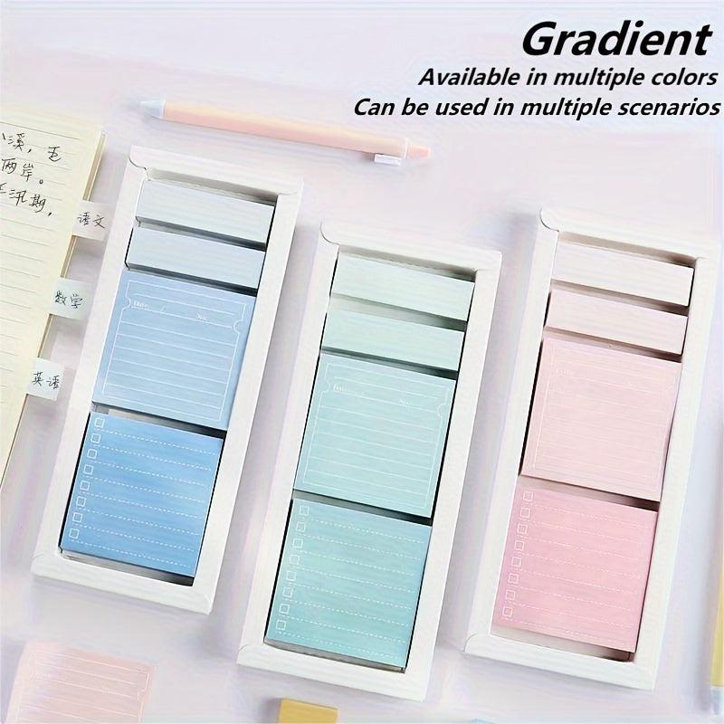 480 Sheets Gradient Self-adhesive Notebooks for School Office Use