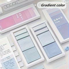 480 Sheets Gradient Self-adhesive Notebooks for School Office Use