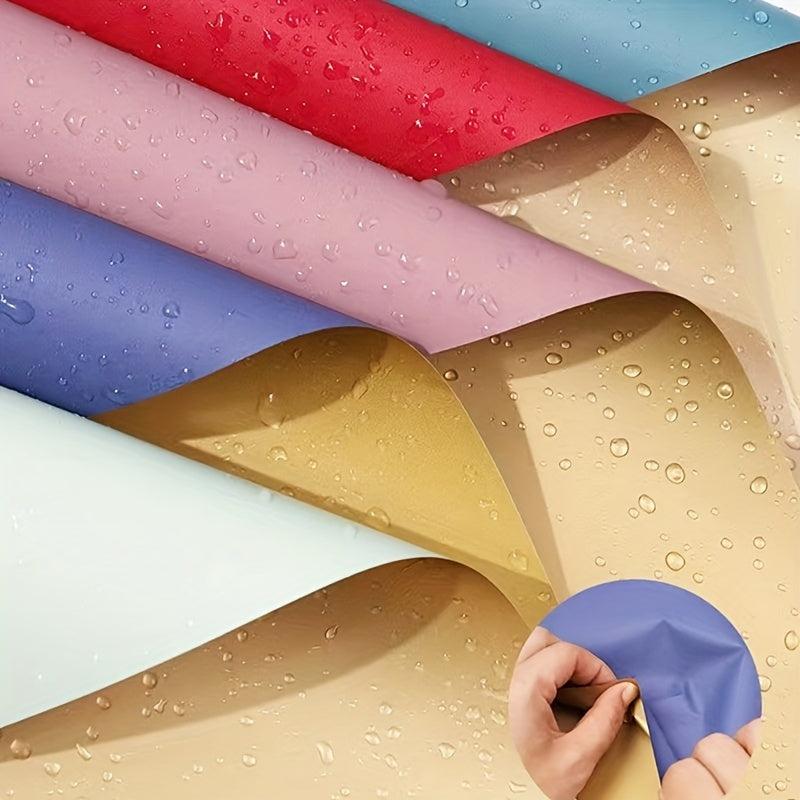 10pcs Waterproof Golden Flower Wrapping Paper for Party