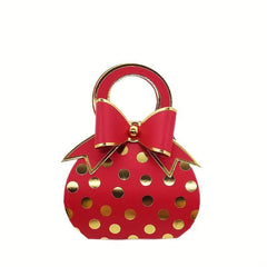 10pcs Polka Dot Bow Candy Boxes for Parties