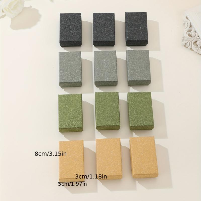 12pcs Jewelry Packaging Box Gift Packaging Box For Holiday Party