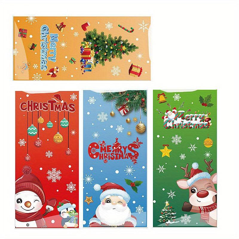 50pcs Christmas Gift Packaging Bag Candy Cookie Bag Food Packaging Bag