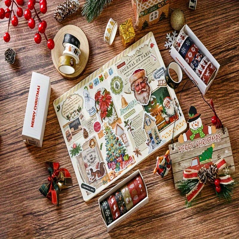 6 Rolls Creative Christmas Washi Hand Account Tape Set