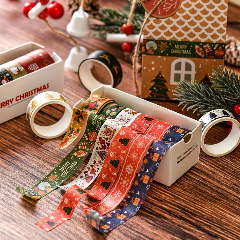 6 Rolls Creative Christmas Washi Hand Account Tape Set