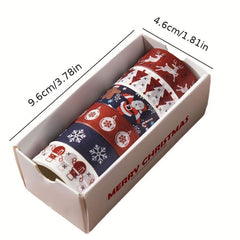 6 Rolls Creative Christmas Washi Hand Account Tape Set