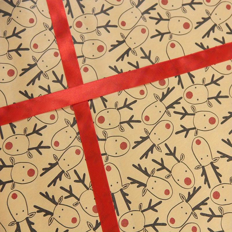 Elk Brown Christmas Wrapping Paper Roll 43 X 14